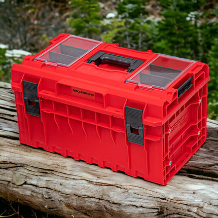 Toolbrothers RHINO XXL Werkzeugkoffer ULTRA Comfort+ Höhe L 38 l IP66 mit herausnehmbaren Trennwänden