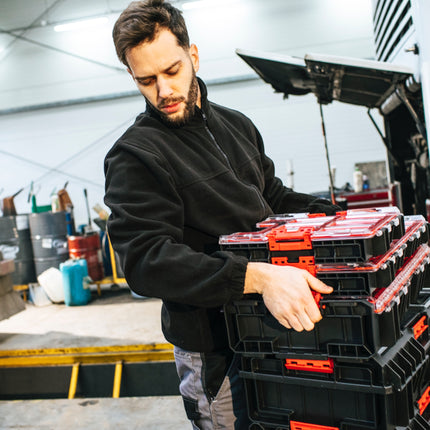 Toolbrothers RHINO XXL Organizer ECO Altezza XL Cassette 13,5 l IP66 con cassette estraibili + divisori