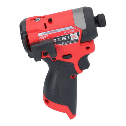 Milwaukee M12 FID2-0 Avvitatore a impulsi a batteria 12 V 170 Nm 1/4" Brushless Solo ( 4933479876 ) - senza batteria, senza caricatore