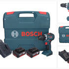 Bosch GSR 18V-55 Professional Akku Bohrschrauber 18 V 55 Nm Brushless + 2x Akku 5,0 Ah + Ladegerät + L-Case