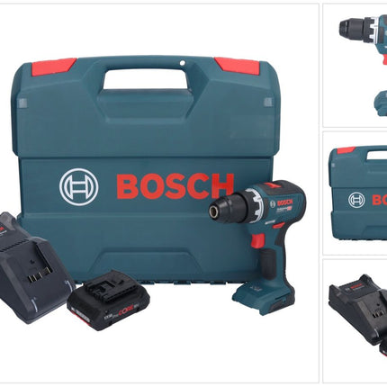 Bosch GSR 18V-55 Trapano avvitatore professionale a batteria 18 V 55 Nm brushless + 1x batteria ricaricabile ProCORE 4,0 Ah + caricabatterie + valigetta a L