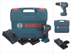 Bosch GSR 18V-55 Taladro atornillador inalámbrico profesional 18 V 55 Nm sin escobillas + 2 baterías ProCORE 4,0 Ah + cargador + estuche L