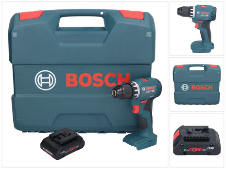 Bosch GSR 18V-45 Professional Akku Bohrschrauber 18 V 45 Nm Brushless + 1x ProCORE Akku 4,0 Ah + L-Case - ohne Ladegerät