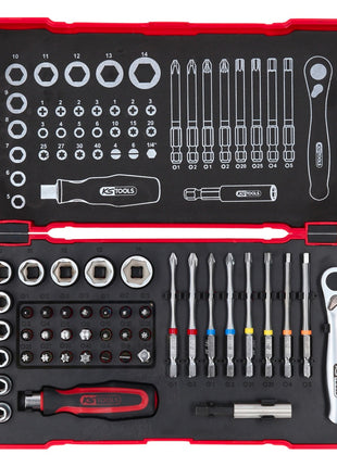 KS Tools Adventskalender „Stahl statt Schokolade“ 2023 mit 42 tlg. 1/4" Torsions Bit Set ( 999.2222 )