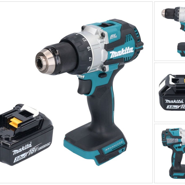 Makita DHP 489 F1 trapano a percussione a batteria 18 V 73 Nm senza spazzole + 1x batteria ricaricabile 3,0 Ah - senza caricabatteria