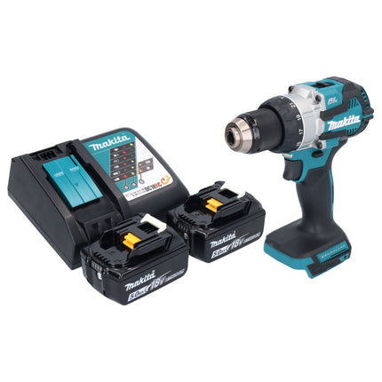 Makita DHP 489 RT trapano a percussione a batteria 18 V 73 Nm brushless + 2x batteria ricaricabile 5,0 Ah + caricabatterie