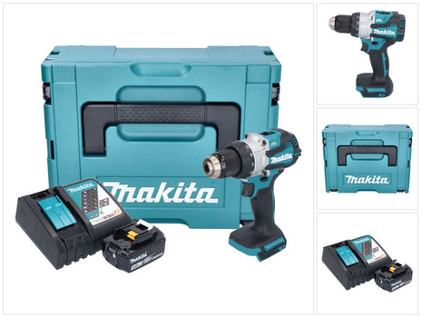 Makita DHP 489 RF1J Akku Schlagbohrschrauber 18 V 73 Nm Brushless + 1x Akku 3,0 Ah + Ladegerät + Makpac