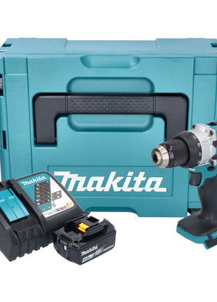 Makita DHP 489 RM1J Perceuse-visseuse à percussion sans fil 18 V 73 Nm Brushless + 1x batterie 4,0 Ah + chargeur + Makpac