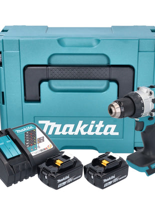 Makita DHP 489 RTJ Akku Schlagbohrschrauber 18 V 73 Nm Brushless + 2x Akku 5,0 Ah + Ladegerät + Makpac