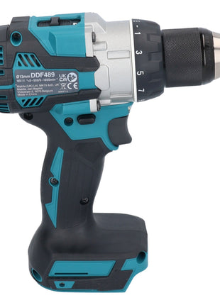 Makita DDF 489 RF1 taladro atornillador inalámbrico 18 V 73 Nm sin escobillas + 1x batería 3,0 Ah + cargador