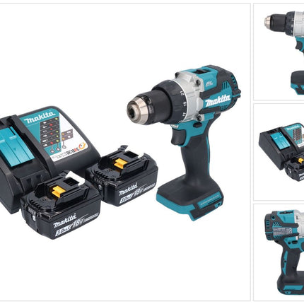 Trapano avvitatore a batteria Makita DDF 489 RF 18 V 73 Nm senza spazzole + 2x batteria ricaricabile 3,0 Ah + caricabatterie