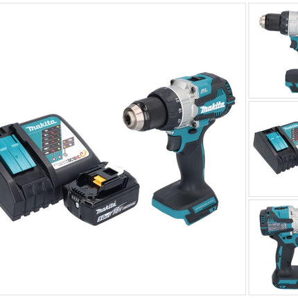 Trapano avvitatore a batteria Makita DDF 489 RT1 18 V 73 Nm brushless + 1x batteria ricaricabile 5,0 Ah + caricabatterie