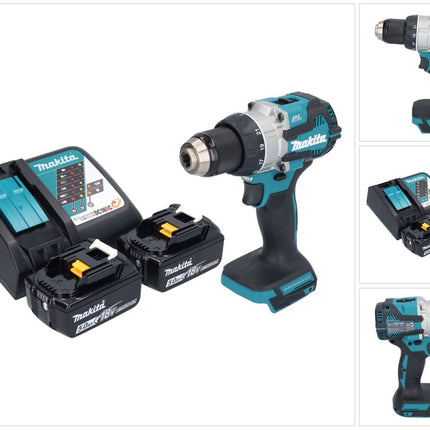 Trapano avvitatore a batteria Makita DDF 489 RT 18 V 73 Nm brushless + 2x batteria ricaricabile 5,0 Ah + caricatore