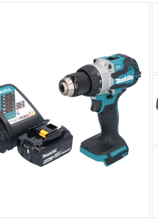 Makita DDF 489 RG1 Akku Bohrschrauber 18 V 73 Nm Brushless + 1x Akku 6,0 Ah + Ladegerät