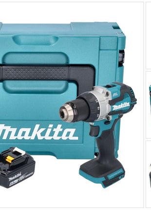 Makita DDF 489 G1J akumulatorowa wiertarko-wkrętarka 18 V 73 Nm bezszczotkowa + 1x akumulator 6,0 Ah + Makpac - bez ładowarki