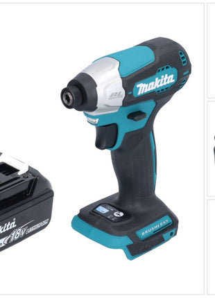 Makita DTD 157 F1 Clé à choc sans fil 18 V 140 Nm 1/4'' Brushless + 1x batterie 3,0 Ah - sans chargeur