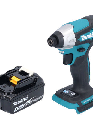 Makita DTD 157 M1 Akku Schlagschrauber 18 V 140 Nm 1/4" Brushless + 1x Akku 4,0 Ah - ohne Ladegerät