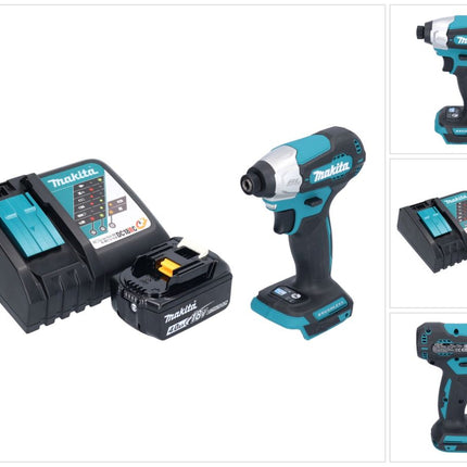 Avvitatore a impulsi a batteria Makita DTD 157 RM1 18 V 140 Nm 1/4" brushless + 1x batteria ricaricabile 4,0 Ah + caricabatterie