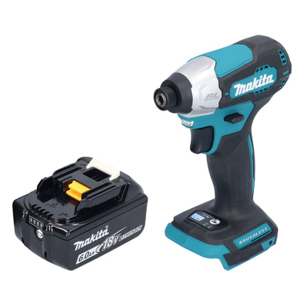 Avvitatore a impulsi a batteria Makita DTD 157 G1 18 V 140 Nm 1/4" brushless + 1x batteria ricaricabile 6,0 Ah - senza caricabatterie