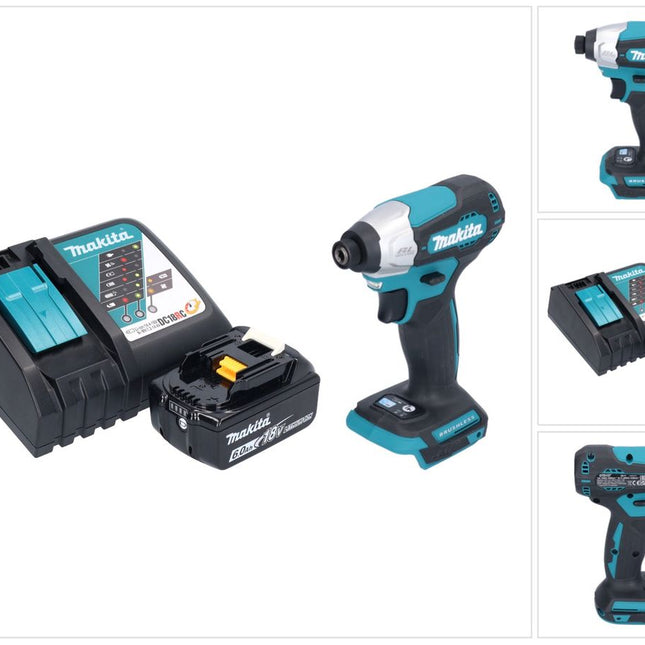 Avvitatore a impulsi a batteria Makita DTD 157 RG1 18 V 140 Nm 1/4" brushless + 1x batteria ricaricabile 6,0 Ah + caricabatterie