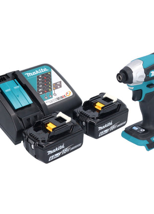 Makita DTD 157 RG akumulatorowy klucz udarowy 18 V 140 Nm 1/4" bezszczotkowy + 2x akumulator 6,0 Ah + ładowarka