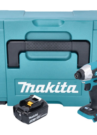 Makita DTD 157 F1J Akku Schlagschrauber 18 V 140 Nm 1/4" Brushless + 1x Akku 3,0 Ah + Makpac - ohne Ladegerät