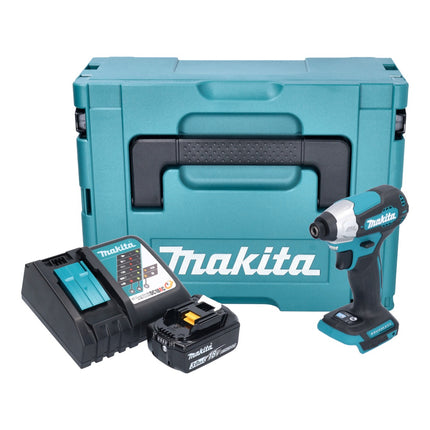 Avvitatore a impulsi a batteria Makita DTD 157 RF1J 18 V 140 Nm 1/4" brushless + 1x batteria ricaricabile 3,0 Ah + caricabatterie + Makpac