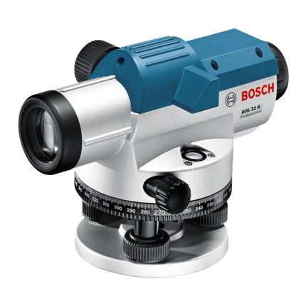 Bosch GOL 32 G Livella ottica professionale 400 Gon 120 m IP 54 ( 06159940AY ) + treppiede BT 160 + righello graduato GR 500 + custodia
