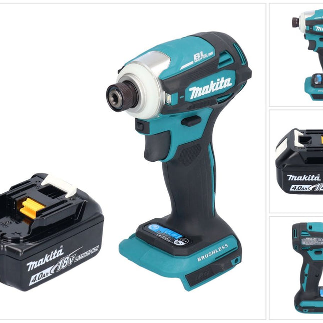 Makita DTD 172 M1 Akku Schlagschrauber 18 V 180 Nm 1/4" Brushless + 1x Akku 4,0 Ah - ohne Ladegerät