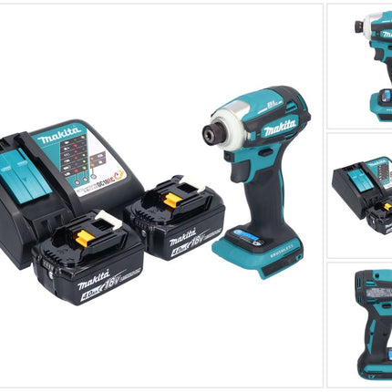 Avvitatore a impulsi a batteria Makita DTD 172 RM 18 V 180 Nm 1/4" brushless + 2x batteria ricaricabile 4,0 Ah + caricabatterie