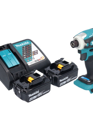 Makita DTD 172 RM Akku Schlagschrauber 18 V 180 Nm 1/4" Brushless + 2x Akku 4,0 Ah + Ladegerät