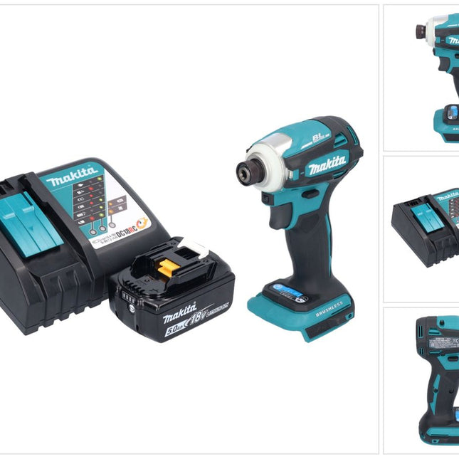 Makita DTD 172 RT1 Akku Schlagschrauber 18 V 180 Nm 1/4" Brushless + 1x Akku 5,0 Ah + Ladegerät