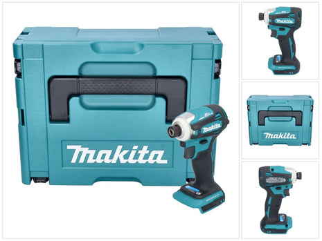 Makita DTD 172 ZJ llave de impacto a batería 18 V 180 Nm 1/4" sin escobillas + Makpac - sin batería, sin cargador