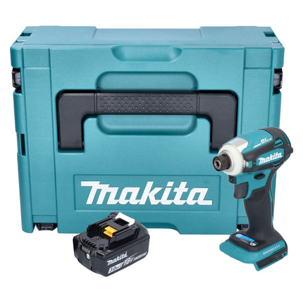 Makita DTD 172 F1J Akku Schlagschrauber 18 V 180 Nm 1/4" Brushless + 1x Akku 3,0 Ah + Makpac - ohne Ladegerät