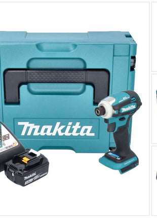 Makita DTD 172 RF1J Akku Schlagschrauber 18 V 180 Nm 1/4" Brushless + 1x Akku 3,0 Ah + Ladegerät + Makpac