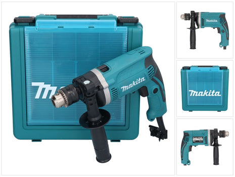 Taladro percutor Makita HP 1630 K 710 vatios + maletín