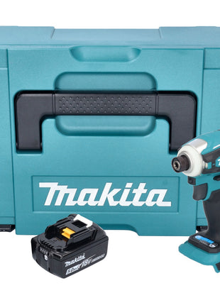 Makita DTD 172 T1J Akku Schlagschrauber 18 V 180 Nm 1/4" Brushless + 1x Akku 5,0 Ah + Makpac - ohne Ladegerät