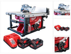 Milwaukee M18 FTS210-802B Scie circulaire sur table sans fil 18 V 210 mm Brushless + 2x batterie 8,0 Ah + kit chargeur