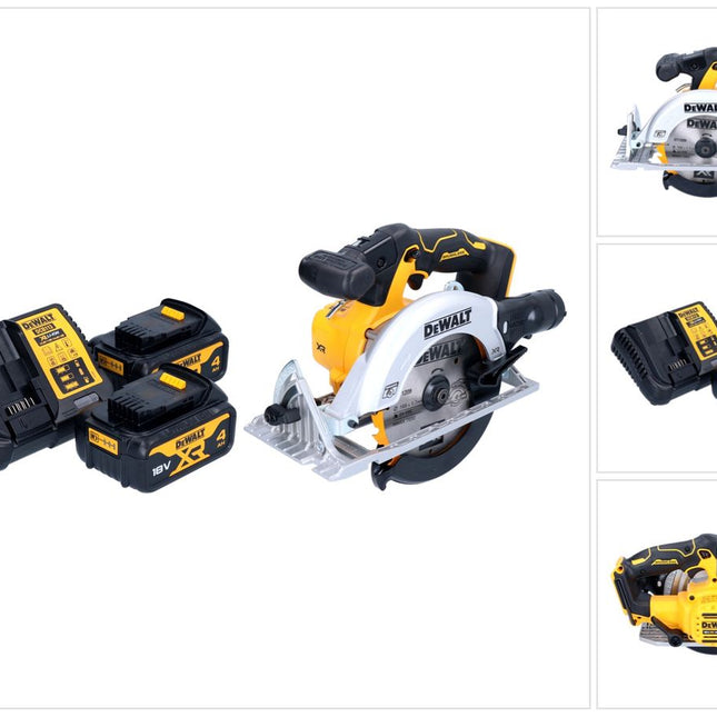 Sega circolare a batteria DeWalt DCS 565 M2 18 V 165 mm brushless + 2x batteria 4,0 Ah + caricabatterie