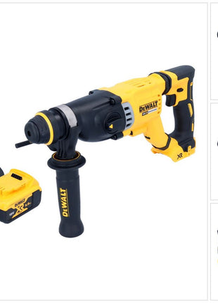 DeWalt DCH 263 P1 Akku Kombihammer 18 V 3 J SDS Plus Brushless + 1x Akku 5,0 Ah + Ladegerät