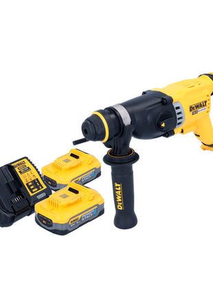 DeWalt DCH 263 H2 Akku Kombihammer 18 V 3 J SDS Plus Brushless + 2x Powerstack Akku 5,0 Ah + Ladegerät