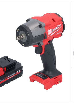 Milwaukee M18 FMTIW2F38-301 Avvitatore a impulsi a batteria 18 V 745 Nm 3/8" brushless + 1x batteria ricaricabile 3,0 Ah - senza caricabatterie