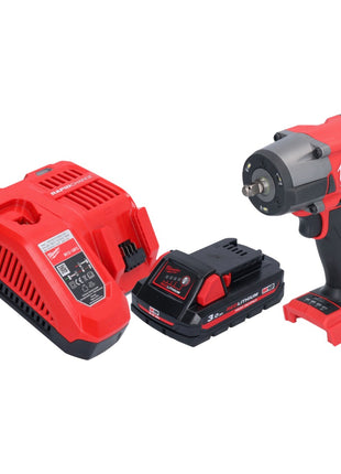 Milwaukee M18 FMTIW2F38-301 Akumulatorowy klucz udarowy 18 V 745 Nm 3/8" bezszczotkowy + 1x akumulator 3,0 Ah + ładowarka