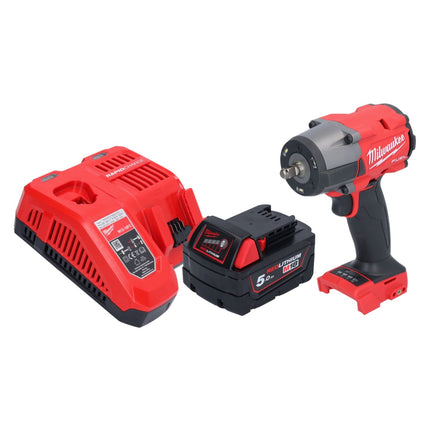 Milwaukee M18 FMTIW2F38-501 Avvitatore a impulsi a batteria 18 V 745 Nm 3/8" brushless + 1x batteria ricaricabile 5,0 Ah + caricatore