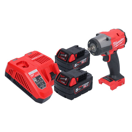 Milwaukee M18 FMTIW2F38-502 Avvitatore a impulsi a batteria 18 V 745 Nm 3/8" brushless + 2x batteria ricaricabile 5,0 Ah + caricatore
