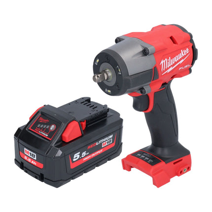 Milwaukee M18 FMTIW2F38-551 Avvitatore a impulsi a batteria 18 V 745 Nm 3/8" brushless + 1x batteria ricaricabile 5,5 Ah - senza caricabatterie