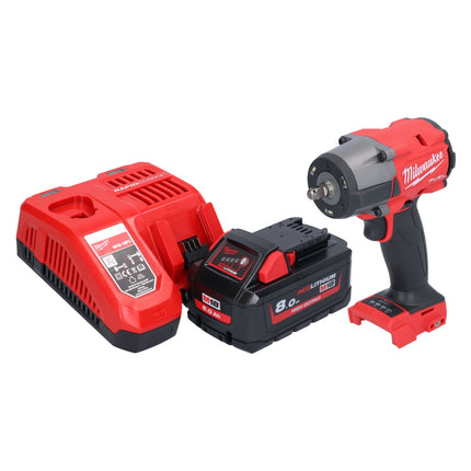 Milwaukee M18 FMTIW2F38-801 Avvitatore a impulsi a batteria 18 V 745 Nm 3/8" brushless + 1x batteria ricaricabile 8,0 Ah + caricatore