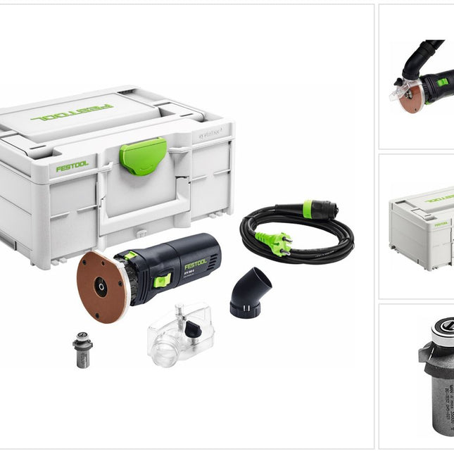 Festool OFK 500 Q-Plus R3 fresatrice per bordi 450 W + fresa per arrotondare 3 mm + Systainer ( 576225 )