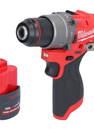 Taladro percutor inalámbrico Milwaukee M12 FPD2-251 12 V 45 Nm sin escobillas + 1x batería 2,5 Ah - sin cargador