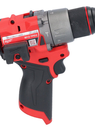 Milwaukee M12 FPD2-601 akumulatorowa wiertarka udarowa 12 V 45 Nm bezszczotkowa + 1x akumulator 6,0 Ah + ładowarka